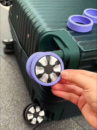 #拉杆箱 拉杆箱脚轮套静音降低轮子噪音行李箱脚轮避震保护套#行李箱 #旅行用品分享 #好物推荐🔥 #行李箱收纳