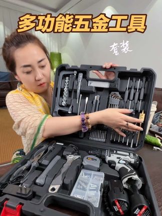 太全乎啦!简直就是把维修店搬家里来了!这居家过日子太方便啦!#巨巨巨巨超值 #工具箱 #五金工具 #工具套装