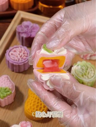 做流心月饼靠它了!多口味馅顺滑,原料新鲜清甜不腻,纯正口感棒#流心月饼 #中秋节 #中秋 #月饼 #美食