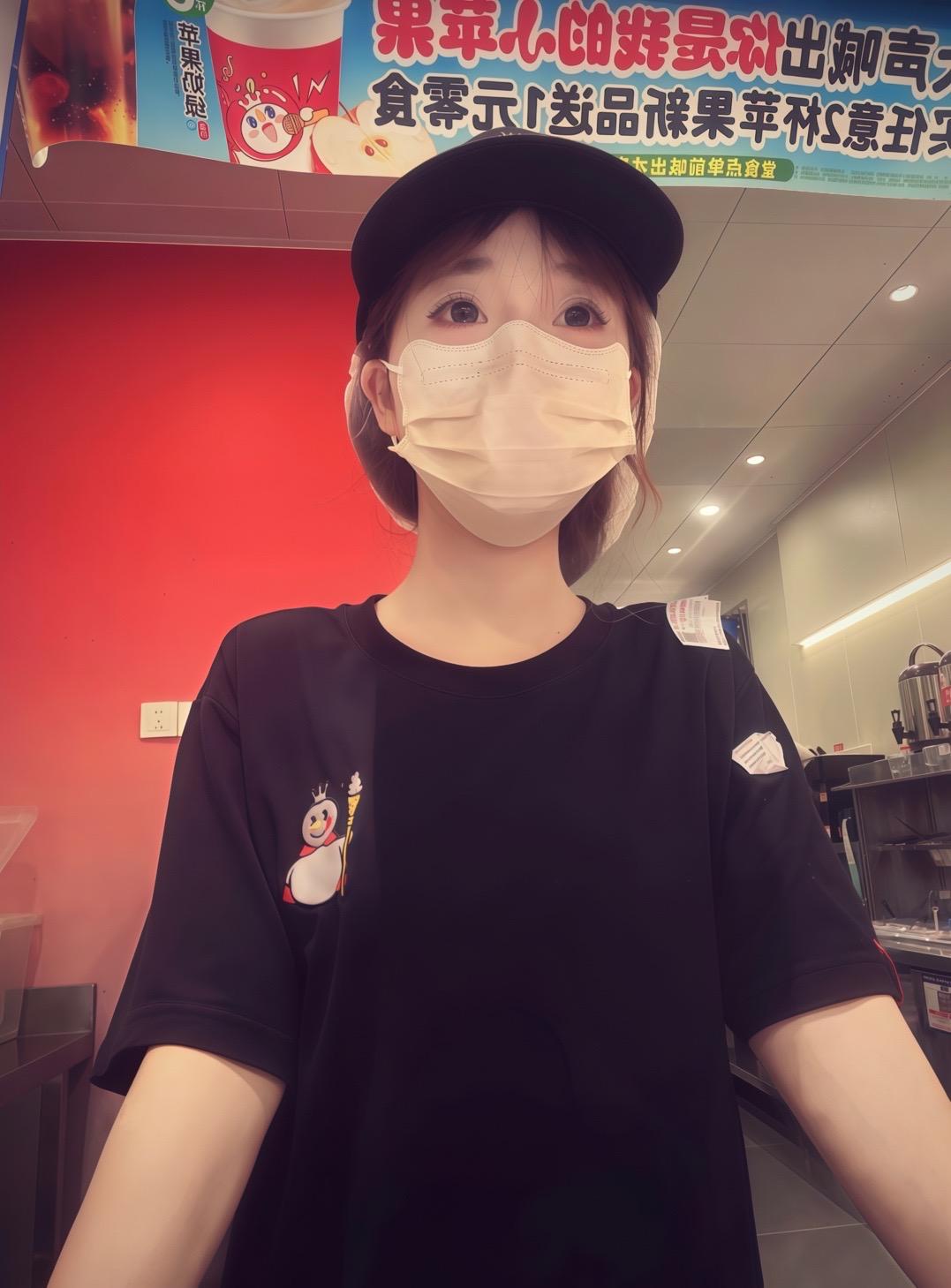 站在吧台看着多少路人甲乙.#蜜雪牛马