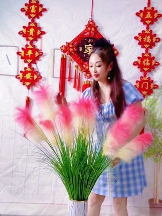 #芦苇仿真花摆件#完美搭配 #客厅装饰花仿真花 #高端大气 #乔迁新居布置装饰