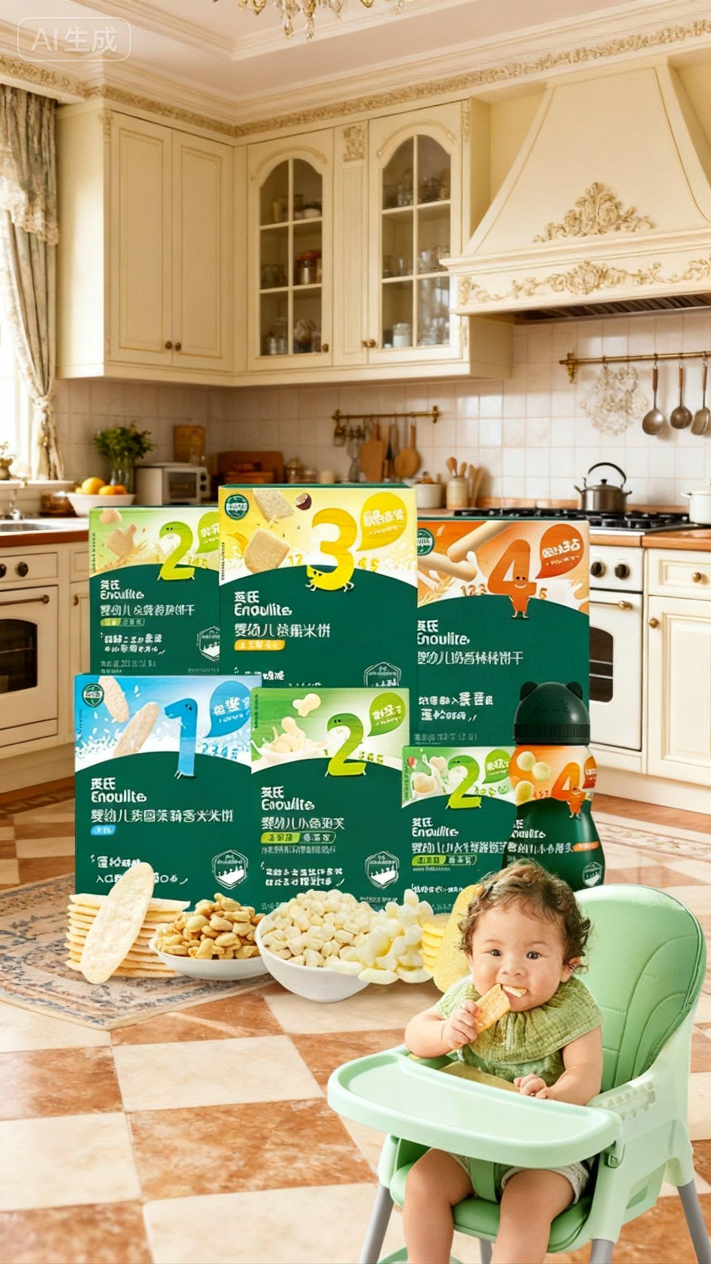 【英氏】婴幼儿爆款宝宝零食7件/11件 溶豆米饼泡芙饼干 吸口水磨牙