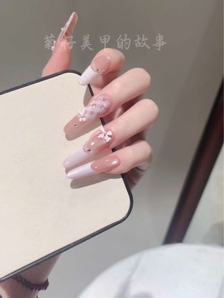 格纹法式镂空贴纸#美甲💅 #今日分享 #夏天美甲 #显白美甲 #木子老师美甲教学
