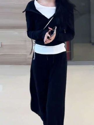 #卫衣连衣裙子女秋季 2025新款巨好看韩系流行早秋穿搭一整套装长裙#百搭#韩系