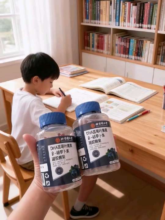 北京同仁堂叶黄素软糖。这个北京同仁堂叶黄素软糖里面含有叶黄素和蓝莓花青素,还有DHA、藻油,经常玩手机,熬夜学习加班的,每天都可以来上几个#蓝莓叶黄素软糖#叶黄素软糖#呵护眼睛#同仁堂#大人小孩都爱吃