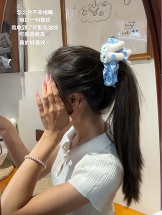 是谁还没有拥有可爱的兔兔🐰抓夹 高马尾天菜!#头饰发饰 #甜妹 #少女心好物 #头饰搭配 #甜妹发夹