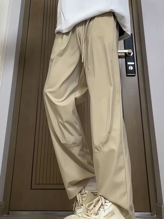 40度都能穿的冰感长裤终于到货了#夏季穿搭 #冰丝裤男 #休闲裤男 #显高显瘦显腿长