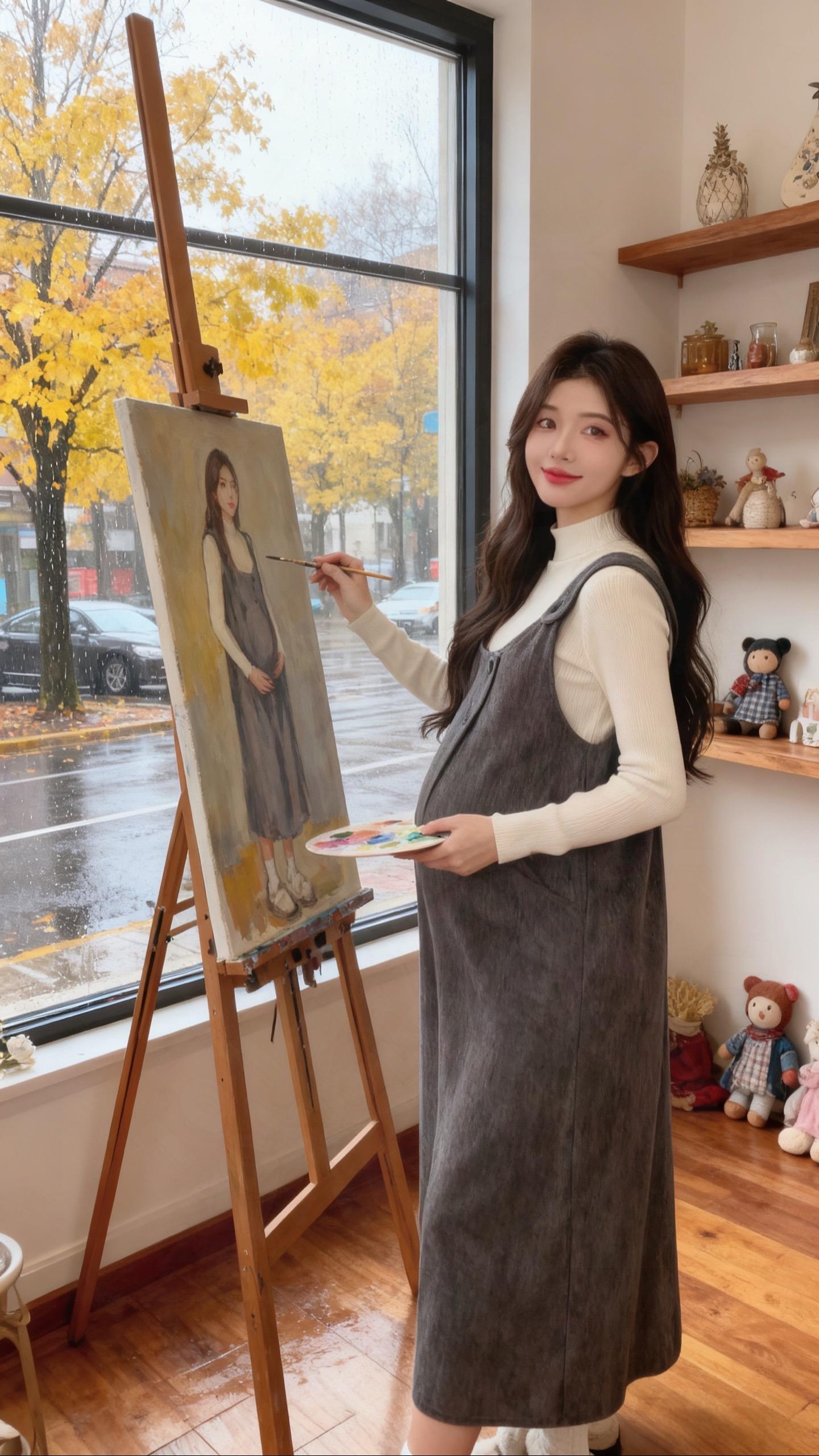 秋冬新款孕妇套装:洋气显瘦的温暖守护 以洋气设计与贴心剪裁,承包孕妈整个秋冬的时尚与温暖。套装包含毛衣与背心裙,版型巧妙贴合孕期身形,宽松有度不紧绷,轻松修饰腰腹线条,视觉上更显利落显瘦,告别孕期穿搭臃肿感。 面料精选加厚材质,柔软亲肤且保暖性佳,温柔包裹身体抵御秋冬凉意,贴身穿也舒适无刺激。毛衣采用精致针织工艺,纹理清晰有质感,搭配简约圆领设计,凸显颈部线条更显气质;背心裙下摆自然垂坠,长度适中不压身高,行走间灵动又优雅。 整体风格简约大气又不失细节,无论是日常居家、外出逛街还是朋友小聚,都能轻松驾驭,让孕妈兼顾舒适与颜值。经典配色百搭不挑人,轻松融入各种场景,是秋冬季节孕妈提升穿搭质感的优质选择,尽显孕期优雅气质。 #孕妇装 #怀孕 #一个身体两个心跳 #孕妇日常