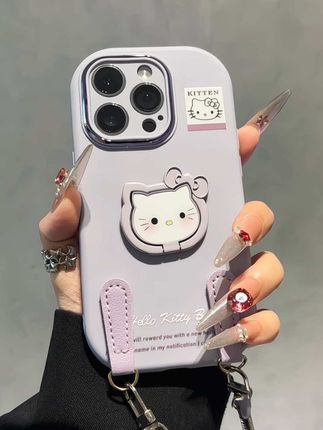 太喜欢这个紫色凯蒂猫挂绳支架壳~我的好朋友会给我安排的对叭#防摔手机壳 #仙女必备 #好物分享 #闺蜜同款 #这个手机壳真的长在我心巴上了