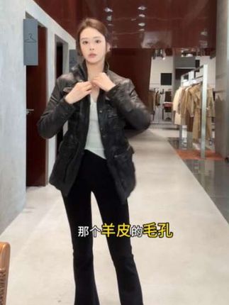 MBNL-F“中古小香皮衣” 重工水洗纹理糕子羊皮皮衣 秦磊XM-XPY2568 #࿆时尚潮流穿搭 #潮流时尚穿搭