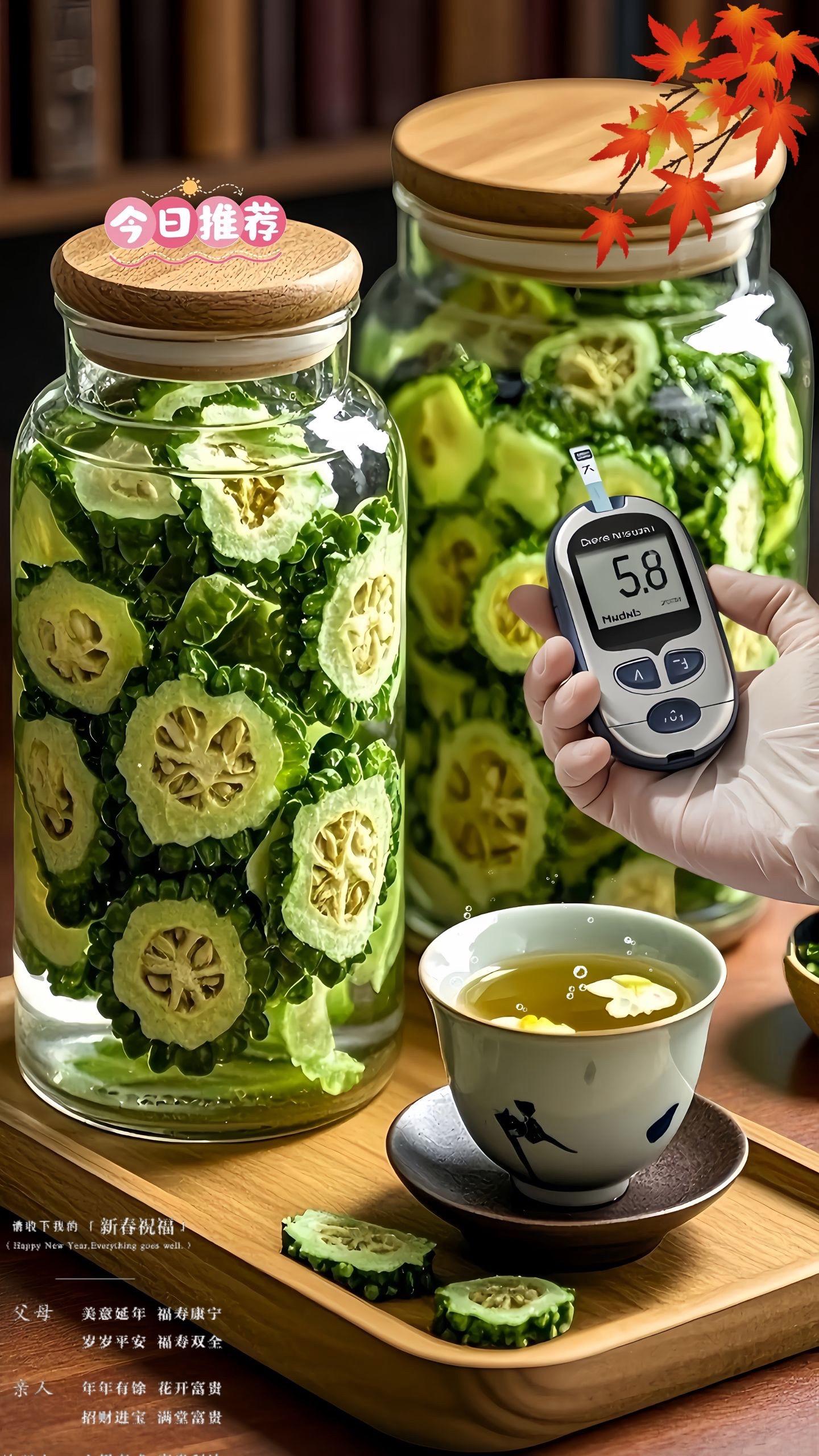 《桑叶双瓜茶;自然的健康馈赠》桑叶双瓜茶,乃大自然的养生妙品。它以桑叶、冬瓜干、苦瓜干精心配比而成。热水入壶,茶香四溢。轻嗅,芬芳交织。浅尝,桑叶淡雅、冬瓜清甜、苦瓜清苦交融,滋味独特。这不仅是茶,更是健康享受。于品味间,领路养生之趣,感受自然馈赠,让身心在茶香中舒缓。#喝养生茶#桑叶双瓜茶#桑叶茶好处多多 #苦瓜桑叶冬瓜茶#冬瓜桑叶苦瓜茶.