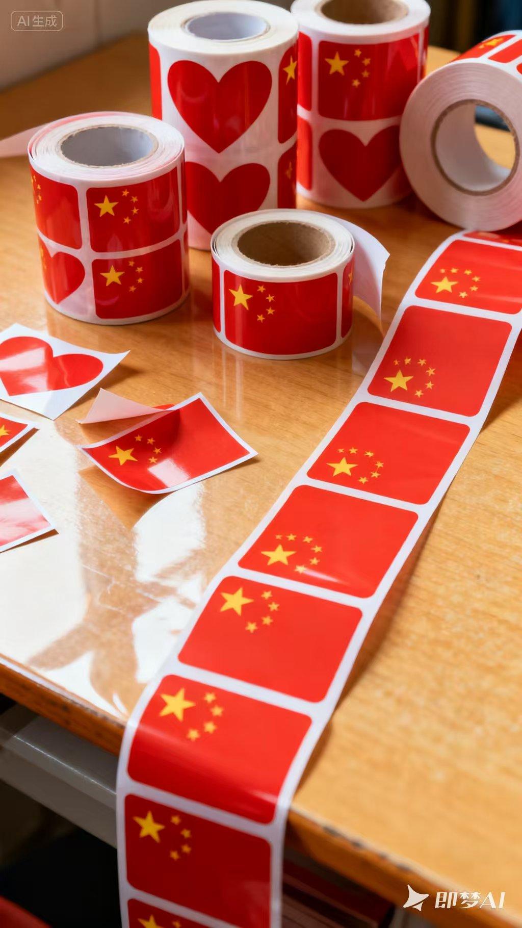 喜迎国庆,手工贴纸必须有#热爱祖国#国庆节手工贴纸
