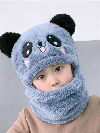 秋冬儿童毛绒#帽子围脖一体 #帽子控看过来 #萌宝潮童穿搭 #创作灵感 @DOU+小助手