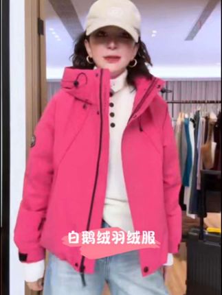 #冲锋衣外套女 #时尚外套穿搭 #户外外套 #羽绒服穿搭 #防风防水冲锋衣