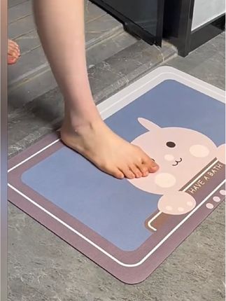 #门垫 说得好不如用得好,这款#硅藻泥软垫地垫 不防带一张回去用用,防滑吸水嘎嘎好#入户门垫 #浴室地垫 #防滑耐磨