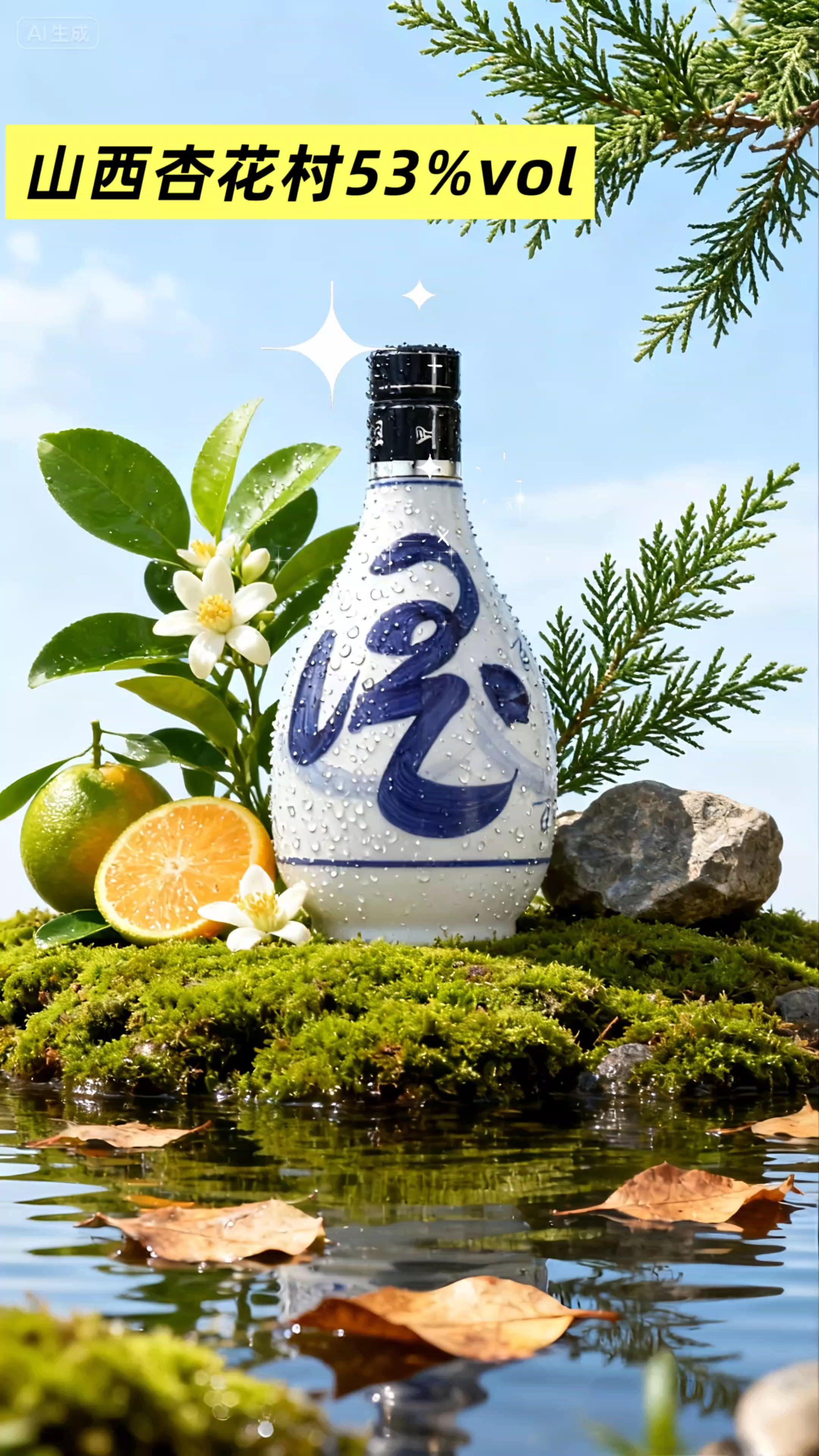 “青花瓷瓶,古韵悠然,恰如李白诗中‘举杯邀明月’的意境。✨🍶 #杏花礼盒装 #古风游戏”