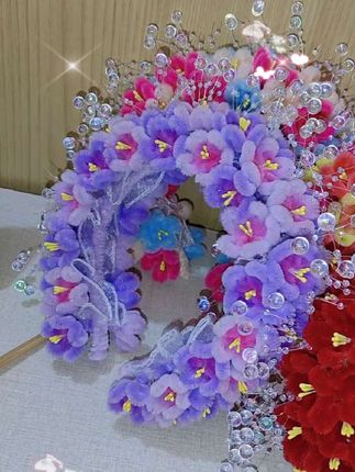 百度扭扭棒 手工扭扭棒发箍 #扭扭棒发箍 #扭扭棒花环 #扭扭棒簪花 #手工diy #百变扭扭棒