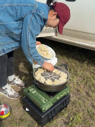 卡式炉到哪儿都有热口饭