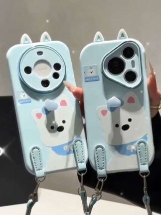 旋转帽子小狗耳朵挂绳适用苹果17手机壳iPhone16小米vivo华为oppo#手机壳#这个手机壳真的长在我心巴上了 @DOU+小助手
