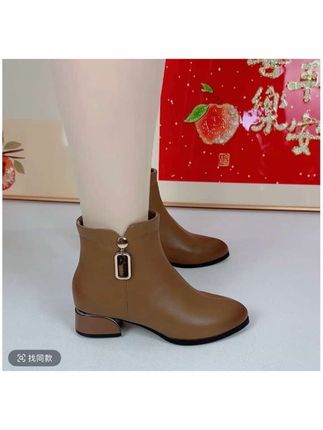 ' 奴1 2025爆款洋气加绒女百搭秋冬季时尚年轻舒适单靴软皮新款圆头短靴#秋冬季时尚年轻舒适靴 #单靴软皮新款圆头短靴 #爆款热卖中 #好穿不贵 #好物分享🔥