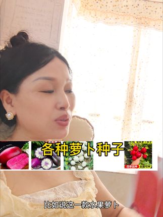凤梨水果萝人,冰淇淋萝卜,奶油萝卜,樱桃萝卜种子,水果萝卜种子,紫美人红萝卜#种子#萝卜种子#水果萝卜