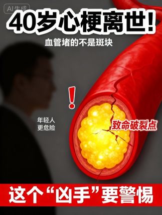 血管里的“垃圾堆”一破就致命!40岁云海肴创始人心梗离世,5步看懂致命过程#云海肴创始人赵晗去世 #心肌梗死 #猝死 #抖出健康知识宝藏 #健康科普不基础