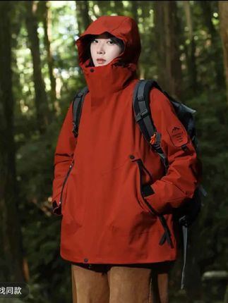 【爆火朱雀红色】三合一两件套/单外套男女户外防风保暖外套登山服G