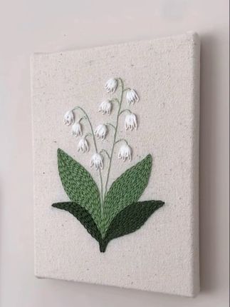 如何装裱一幅刺绣作品 简单的刺绣,简单的配色,把家里装点出清新的风格 #刺绣 #家居装饰 #装饰画 #DIY #国庆节