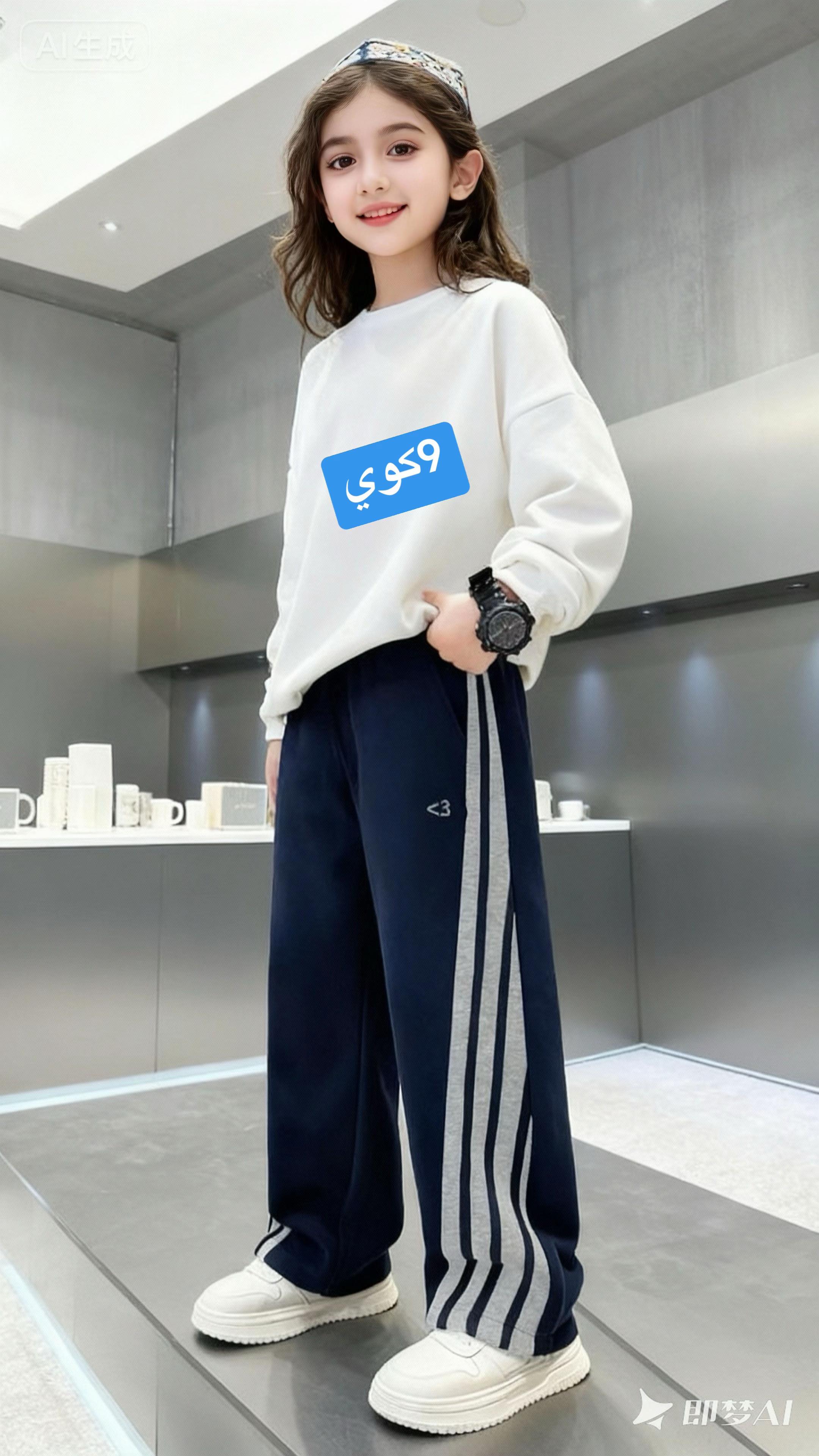 儿童秋季宽松休闲裤男童2025新款直筒卫裤春秋男孩