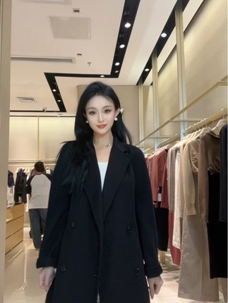 #中款翻领毛呢 #深呼吸女装