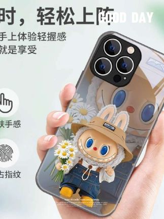 雏菊labubu拉布布适用苹果16手机壳iphone15可爱公仔14周边13潮牌#网红手机壳 #手机壳
