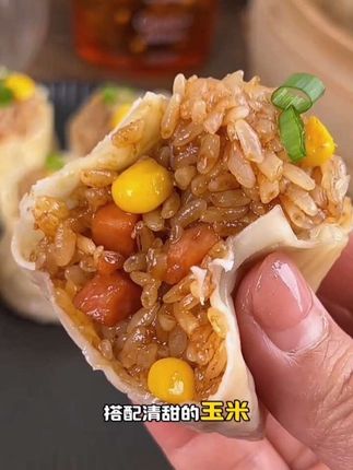 皮薄馅糯的 糯米烧麦 每次蒸一锅都不剩#烧麦 #糯米烧麦 #早餐吃什么 #大人孩子都爱吃