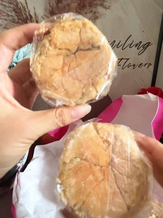 酥皮月饼 MENG HUA蒙华手工老式酥皮黑芝麻花生月饼超大块月饼#月饼