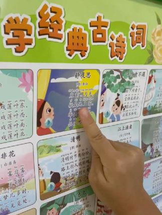 真没想到这个价到手这么有趣又好玩的古诗词学习玩具,插图精美形象,发音准确,犹如身临其境!#幼小衔接 #古诗词 #语文课本同步 #有声挂图 #学习用品 @巨量千川 @DOU+小助手