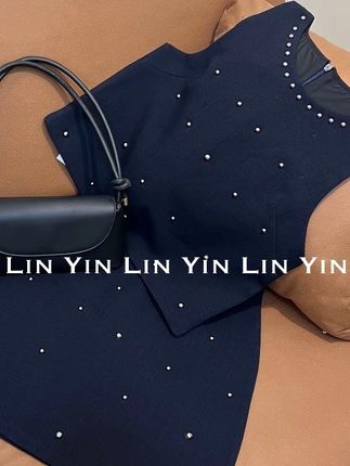 小香风套装女夏2025新款重工钉珠富家千金上衣短裙两件套#遮肉显瘦穿搭#休闲 #上衣 #短裙 #套装