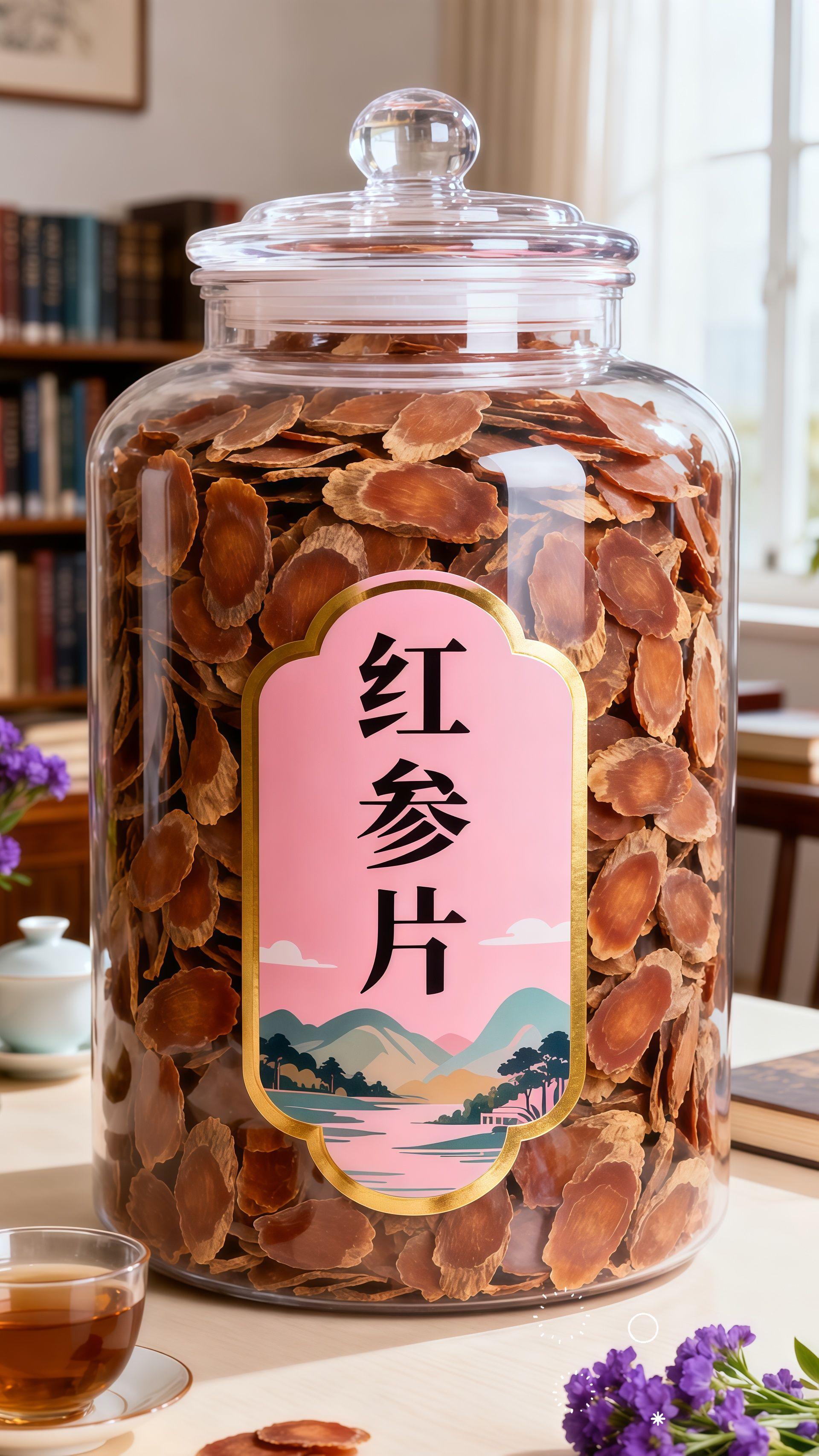 长白山七年红参片浓郁20克/50克/250克软质中片无 糖煲汤泡水营养#快来一起尝个鲜 #煲汤爱好者 #味道好极了 #超划算