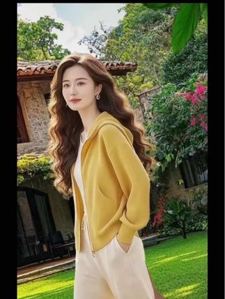 啄木鸟纯棉大码宽松卫衣女秋冬新款中老年妈妈装纯色连帽休闲外套 #女士秋季夹克外套 #女士宽松纯棉卫衣 #春秋穿搭 #强烈推荐 #最美穿搭