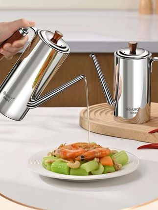 是#储油罐, 也是#滤油壶, 修长设计,美观又方便#不锈钢滤油壶#修长不锈钢油壶#厨房必备