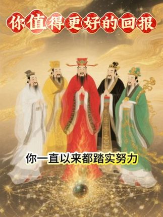 你值得更好的回报。#国学文化#五路财神照顾你