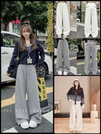 百搭百配松紧直筒休闲裤#爆款热卖中 #面料柔软舒适 #休闲减龄穿搭 #强烈推荐 #穿搭