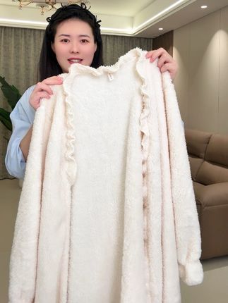 赶紧来整一套这个超好看的浴袍,穿上又保暖又方便#浴袍#超便宜超划算 #加厚浴袍