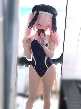 泳装小春 #cos #性感可爱 #kigurumi #蔚蓝档案