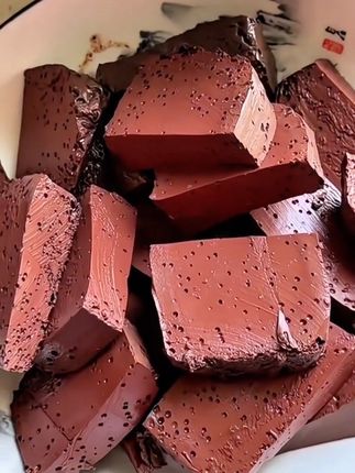 #土猪血#农家土猪血 #猪血 #妈呀太香了 #农村美食