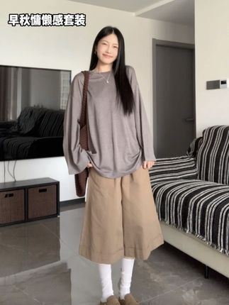 好有少年感的一套!不挑身形 小个子也能穿#这个秋天被琥珀系治愈了 #秋冬穿搭新鲜感在线 #慵懒穿搭 #早秋穿搭指南 #早秋穿搭