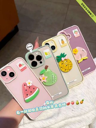 姐妹们都喜欢的透明水果手机壳#可爱手机外壳 #手机壳 #创意手机壳 #潮牌手机壳