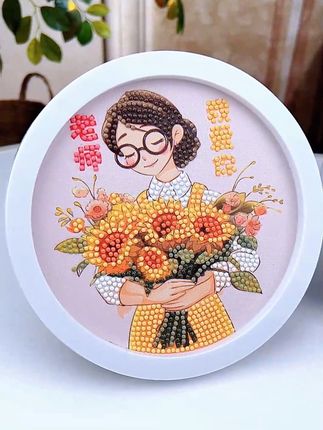 开学就是教师节了,提前给老师亲手做一份惊喜礼物吧!就是这个#手工钻石画 ,小朋友可以自己完成心意满满#教师节礼物 #爱的礼物 #教师节手工 #手工diy