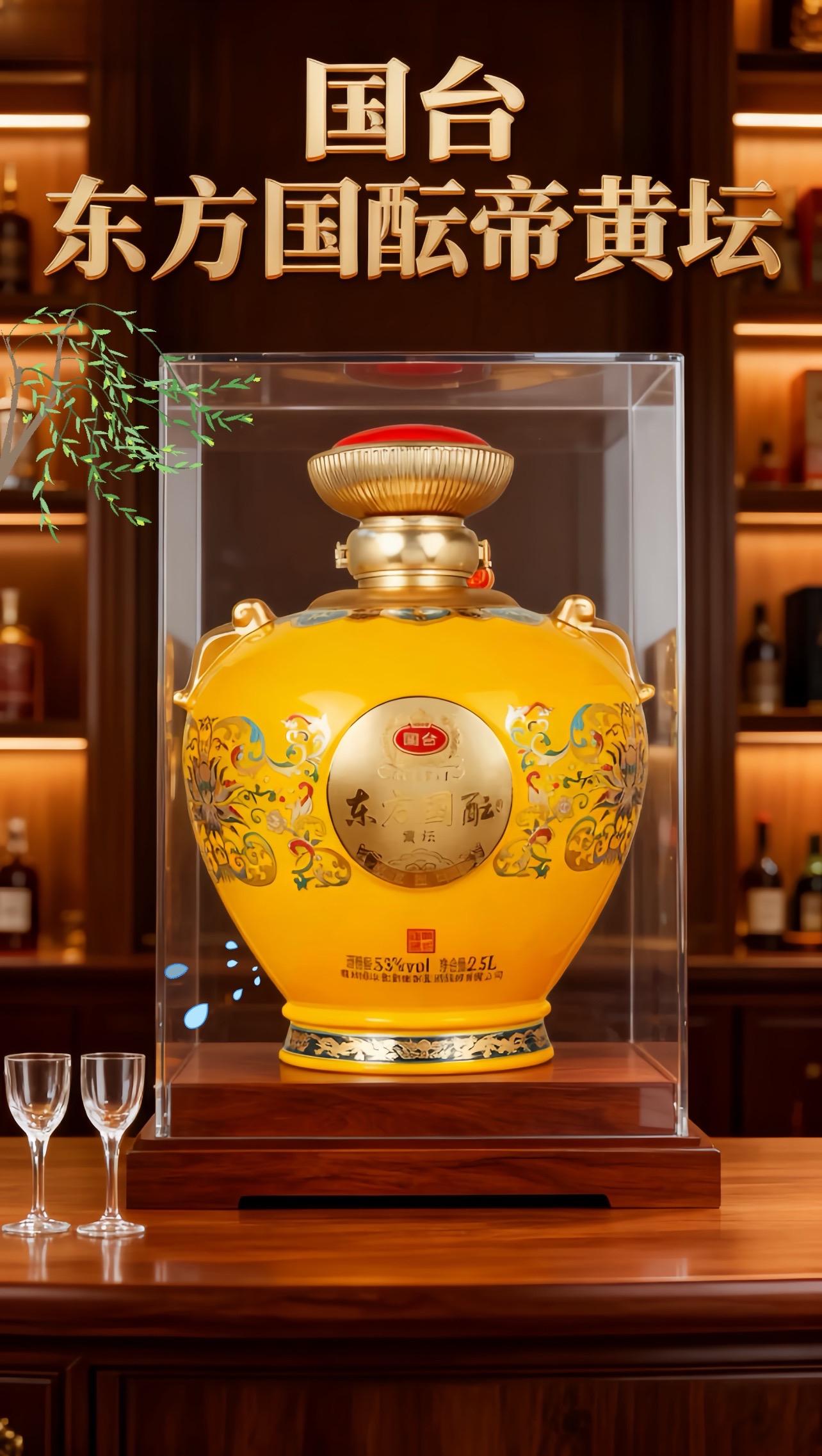 国台酒东方国酝帝黄坛。轻抿一口,酒液像丝绸般滑过舌尖,没有新酒的刺激感,只有绵柔厚重的醇和。先是浓郁酱香炸开,接着粮香、窖香慢慢浮现,尾调还带着淡淡的花果甜,层次特别清晰。入喉暖而不烈,咽下后回甘顺着喉咙往上涌,空杯放隔夜都还留着香味。#国台酒 #白酒文化 #传统工艺 #中秋快乐#送礼攻略