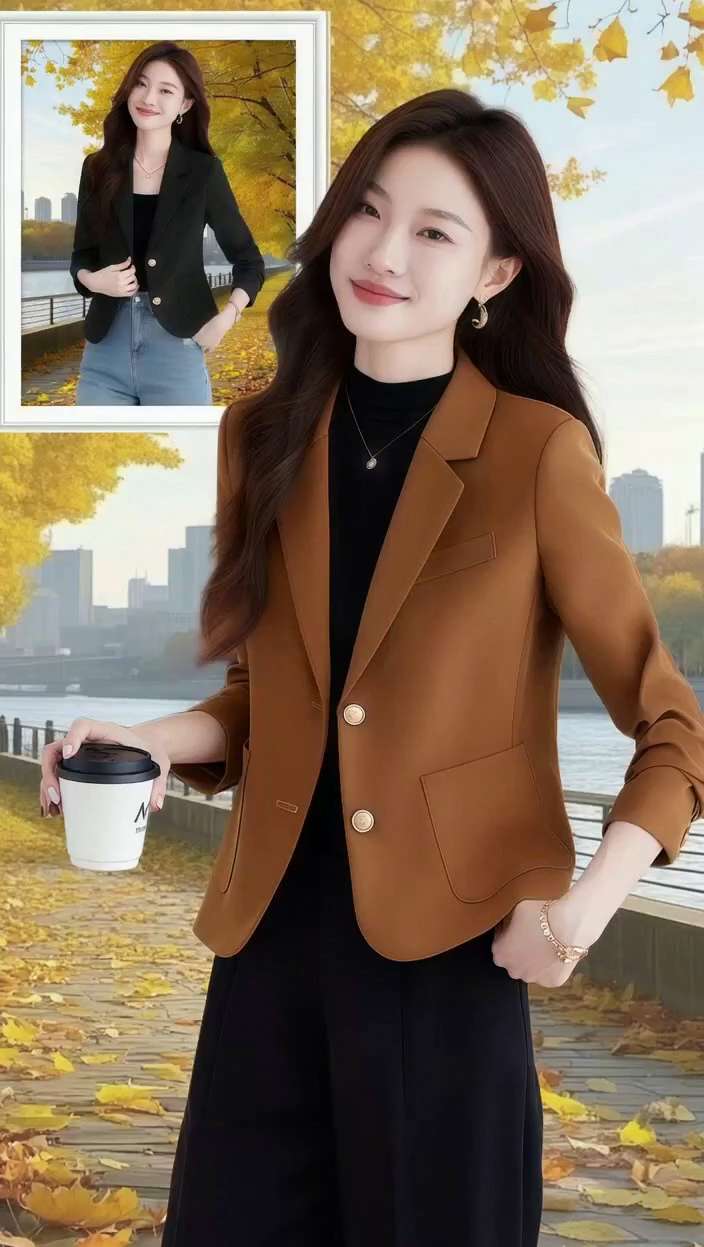 #美搭尽显女神范 #优雅气质 #西装外套 #高端大气 #谁穿谁好看