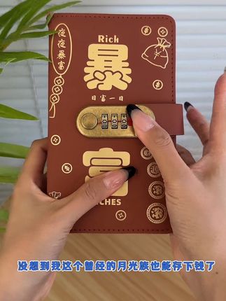 新款密码存钱本喜庆又养眼!越存钱越上瘾!迟早有一天你会是个富婆#聪明人存钱方法 #密码现金本 #我要开始存钱了 #一起存钱