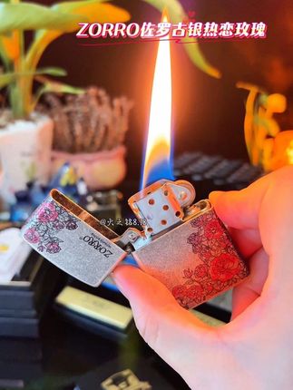 送男友的浪漫礼物 ZORRO佐罗古银热恋玫瑰煤油防风火机 #打火机 #七夕礼物  #佐罗打火机 #zorro佐罗煤油打火机 #艾特你的女朋友给你拍
